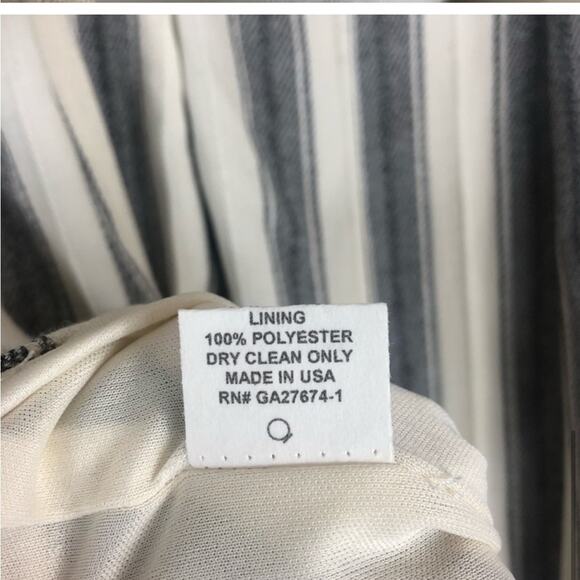 NWT Eva Franco Caroline dress in black and white stripes - Picture 9 of 9